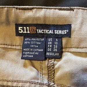 5.11 Tactical Tan Pants with Purple Accents